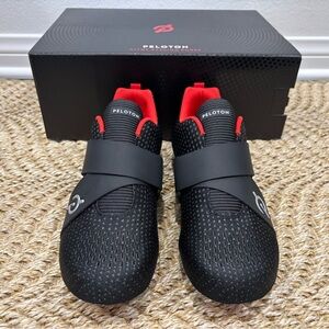 Peloton Women's 8.5 Altos Cycling Shoes Delta-Compatible Black Red